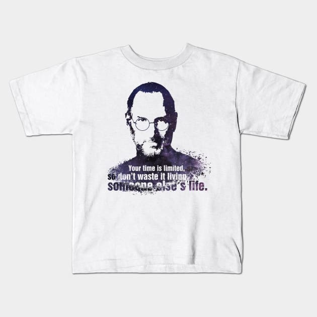 steve jobs Kids T-Shirt by conquart